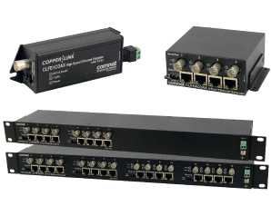 Ethernet-over-Coax Extender with Pass-Through PoE