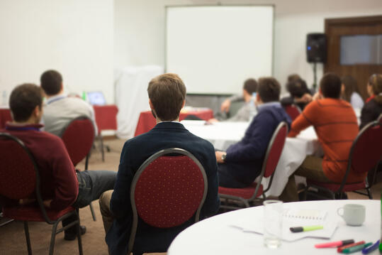 Event room with tables