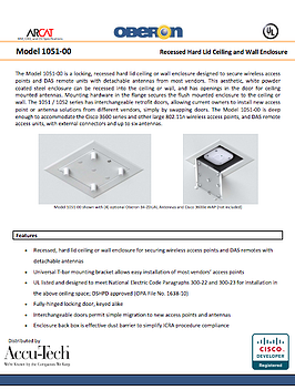 Oberon 1051-00 Spec Sheet 