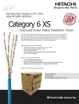 Hitachi Cat 6 XS Features SS