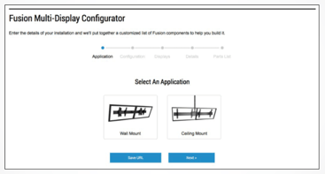 Fusion Modular Multi-Display Configurator Tool