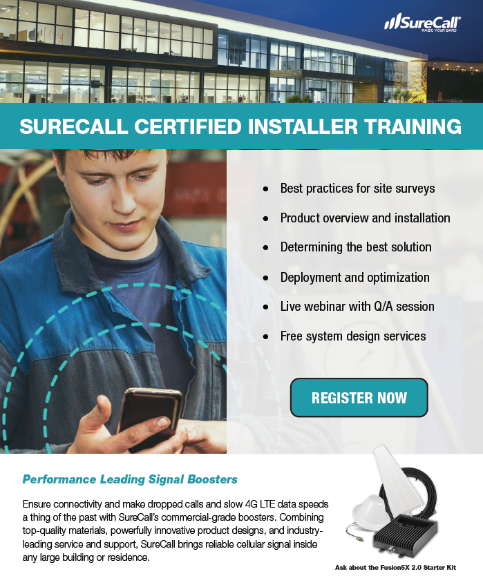 SureCall certified Installer 2019 SS