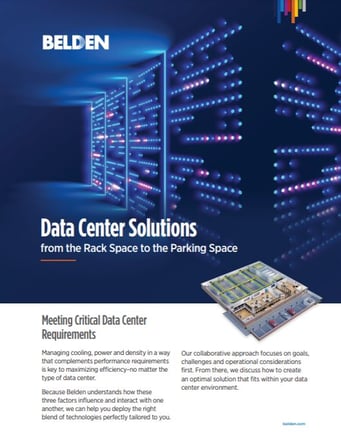 Belden Preview of Data Center Brochure